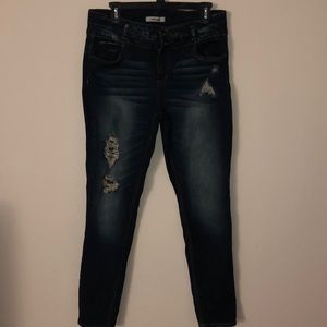 Charlotte Russe dark jeans/junior size 14